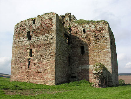 The Castle from the East, Showing the Angle Between  The Main Castle and the Wing