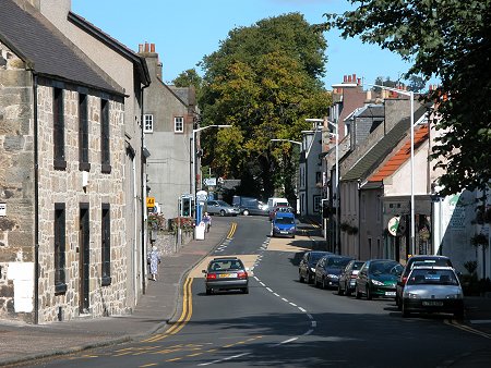 Aberdour High Street from the West