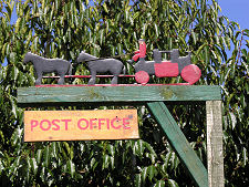 Sign Outside the Post Office