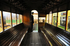 Inside the Horse Drawn Tram