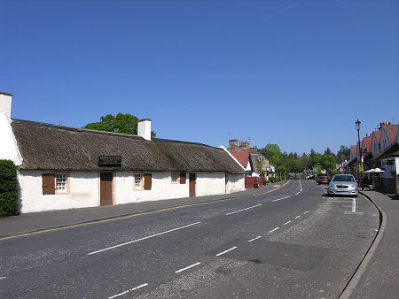 Alloway's Main Street, with Burns Cottage on the Left