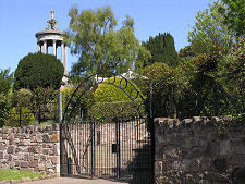 Gates to the Burns Monument Garden