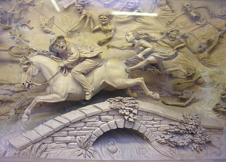 Depiction of the Chase on the Brig o' Doon in the Burns Museum