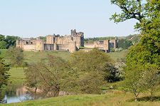 Alnwick Castle and the River Aln