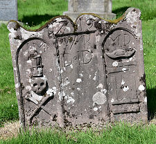 1719 Gravestone in Kirkyard