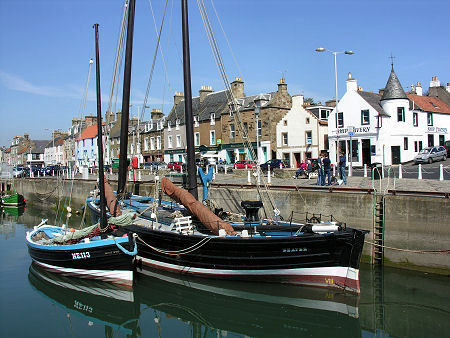 Reaper and White Wing in Anstruther Harbour