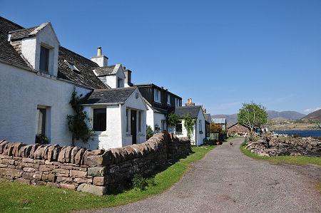 A Closer View of the Line of Cottages