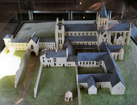 Arbroath Abbey as it was: Model in Visitor Centre