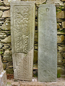 Two Stones Showing Swords