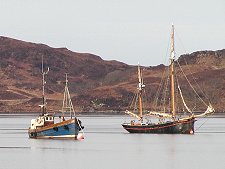 Boats at Anchor in Loch nan Ceall