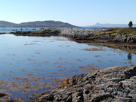 Loch nan Ceall from Arisaig, with Eigg in the Distance