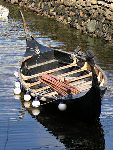 Viking Longboat in Corrie Harbour