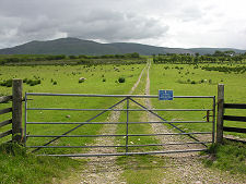 Gate from A841 to the Access Track