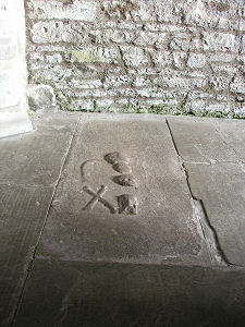 Gravestone in South Transept