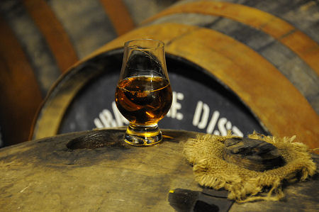 A Glimpse of Spirit Slowly Becoming Whisky in the Bonded Warehouse