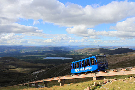 The Funicular En Route in Summer