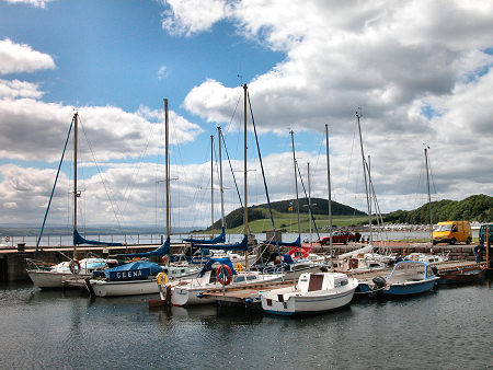 Avoch Harbour with Lady Hill in the Background