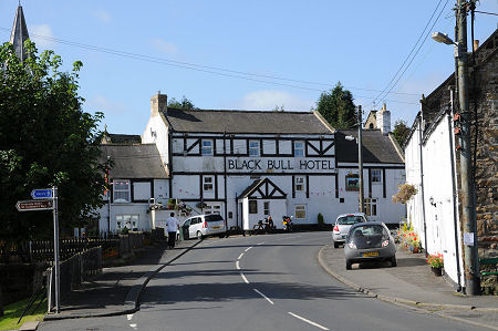 The Black Bull Hotel at the End of Bellingham's High Street