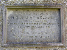 Memorial to John Graham of Claverhouse, 1st Viscount Dundee