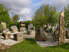 Modern Stone Circle at Bonar Bridge