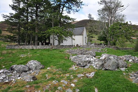 Croick Church Seen from the Remains of the Broch in 2019