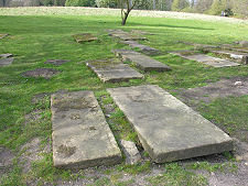 Graves at Kinneil Church: all that remains of Kinneil Village