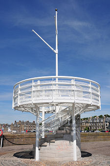 Flag Pole on Pier