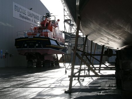 Lifeboat Under Repair, with HMS Ranger in the Foreground