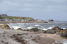 Buckie from the East on a Stormy Day