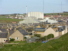 Distant View of Burghead Maltings