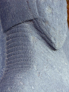 Detail of Carving of Chain Mail Armour