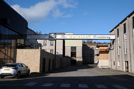The Macallan Distillery, with Still Houses on the Left and Right