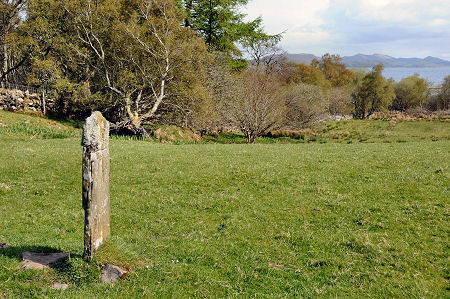 The Cross Slab with Loch Sween in the Background