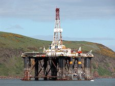 Oil Rig Moored Off Cromarty