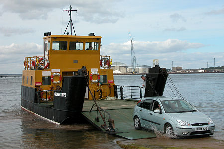 Cromarty Rose Unloading at Cromarty in June 2004