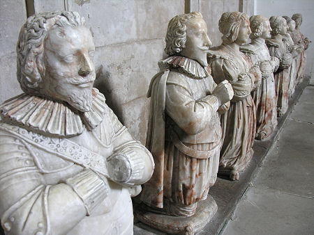 Seven of the Eight Children of Sir George Bruce, in the Bruce Vault