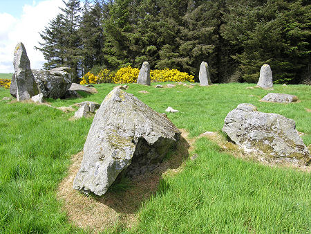 Aikey Brae Stone Circle from the South