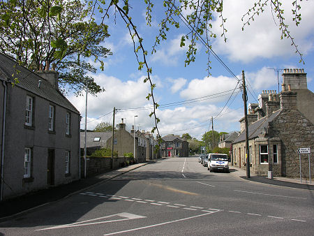 Abbey Street in Old Deer, from the East