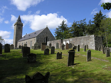 Old Deer Old Kirk on the Right, with Deer Parish Church Beyond It