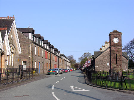 Looking Along Teith Road, with the Clock Tower on the Right