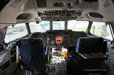 Cockpit of a Trident Airliner