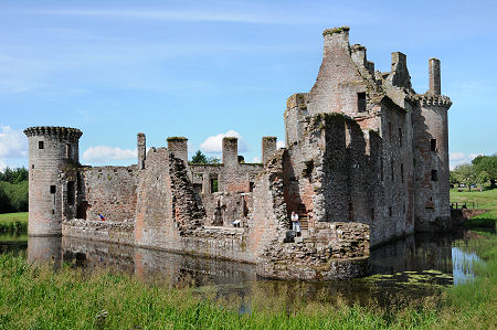 Caerlaverock Castle from the South-East