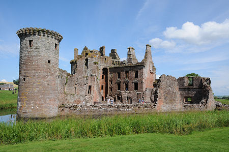 Caerlaverock Castle from the South-West