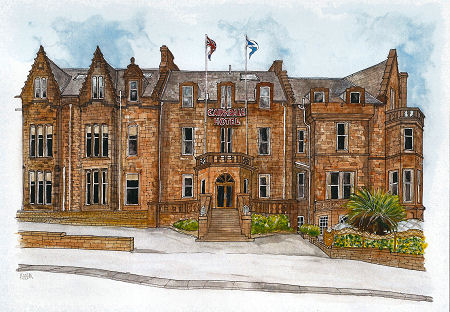 Promotional Drawing of the Cairndale Hotel