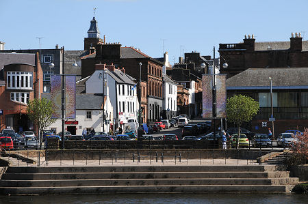 A Closer View of Dumfries Over the River Nith