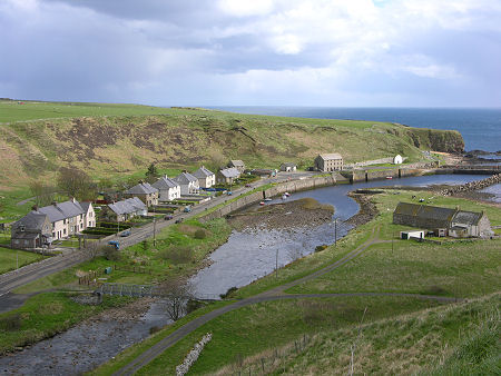 Dunbeath from the West