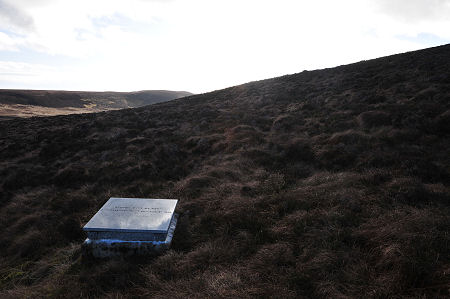The memorial marking the place where the  Duke of Kent's body was found