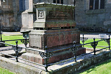 Elaborate Tomb in Graveyard
