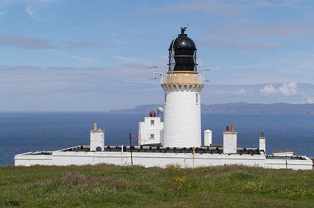Dunnet Head Lighthouse with Orkney in the Background