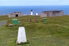 Trig Point and Disused Naval Buildings, Dunnet Head
